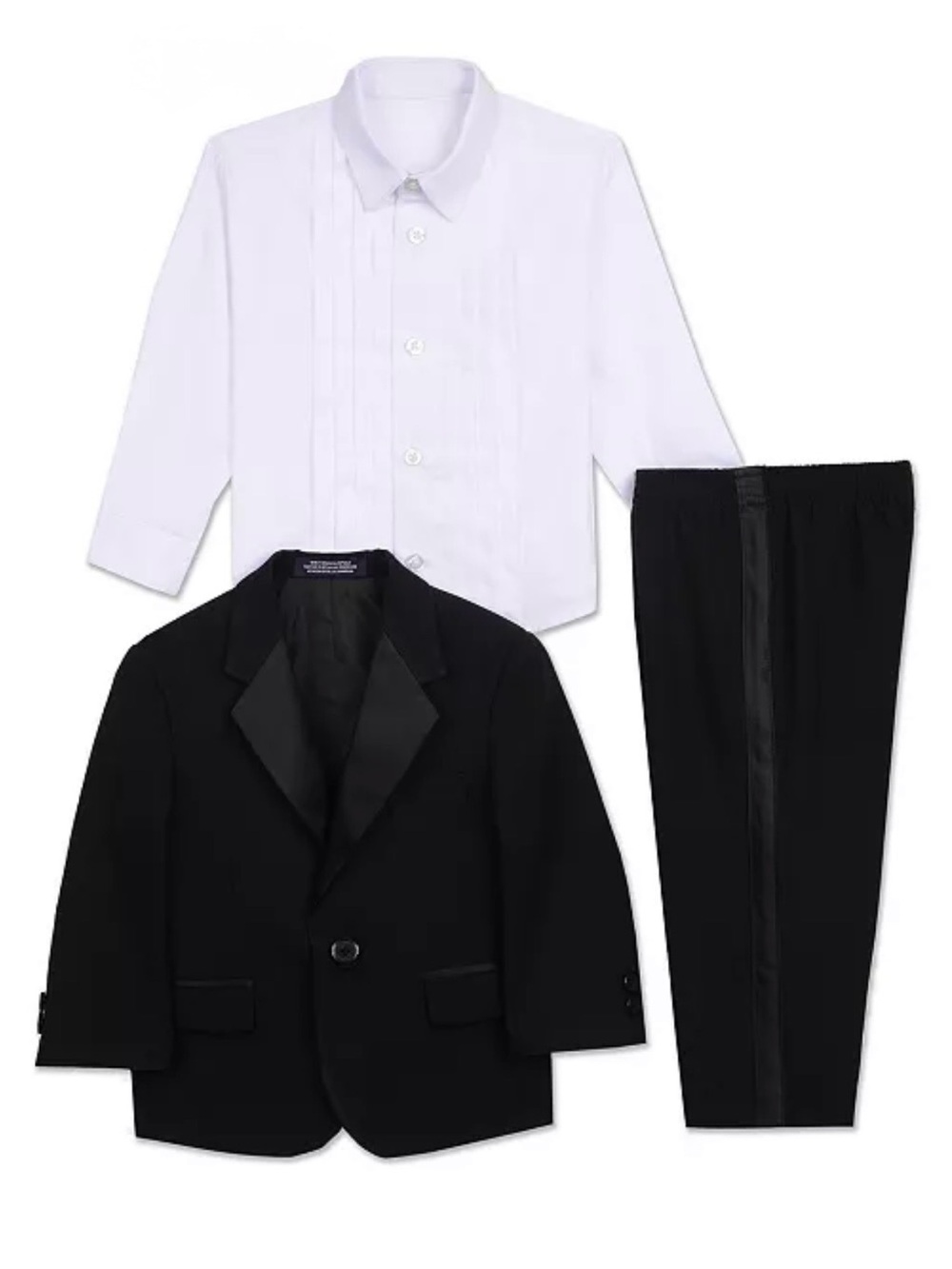 Nautica Baby Black Tuxedo Set with White Dress Shirt